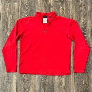 Spyder Red Quarter-Zip Fleece Pullover Jacket Kids XXL